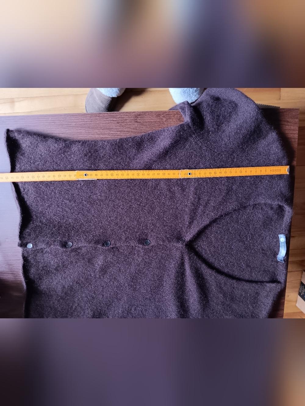 Soft Cashmere Brown Women's Cardigan - Picture 8 of 9